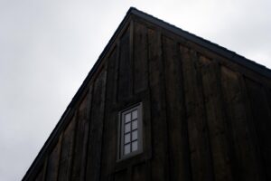 House with shou sugi ban siding