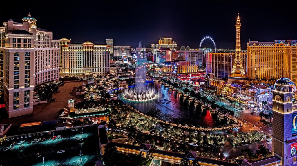 Panoramic view of Las Vegas, Nevada