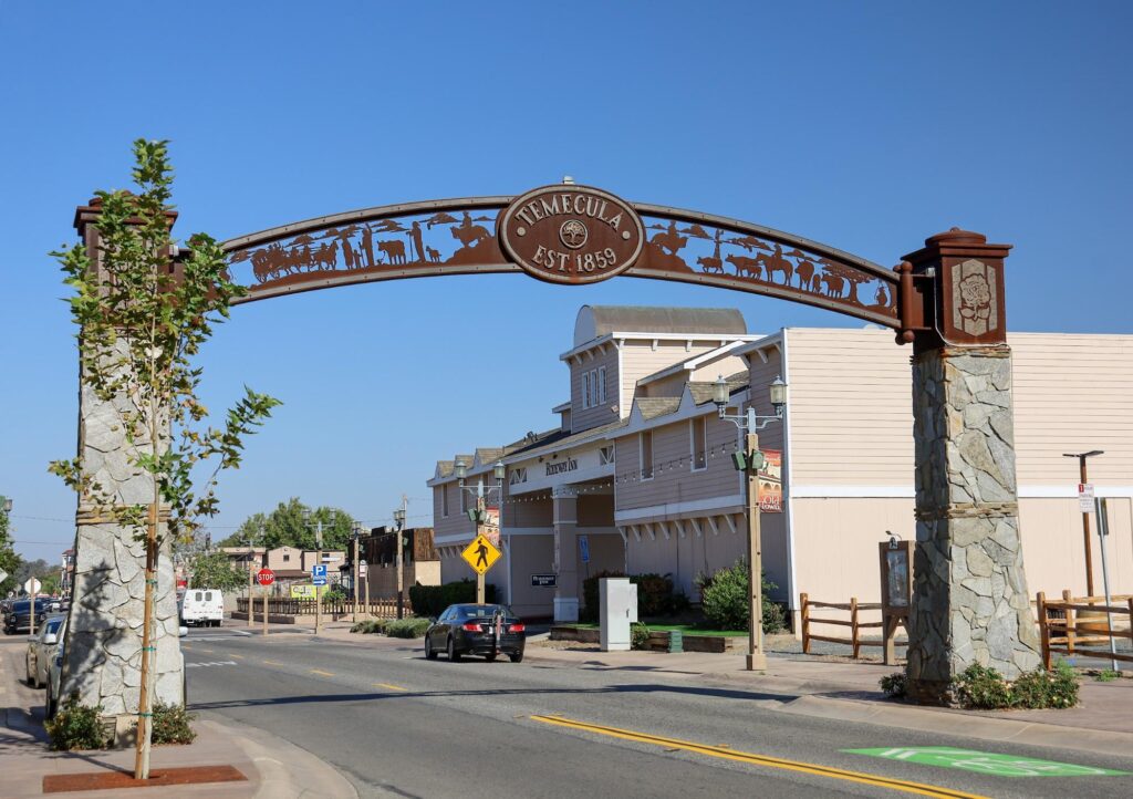 Entrance sign to Temecula